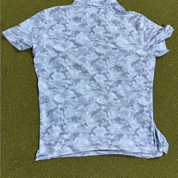 G/FORE Blue Camouflage XL Oakmont Golf Shirt - Picture 3 of 4